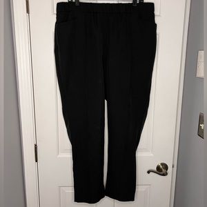 Eloquii Pull-On Center Seam Trousers in Black Size 18